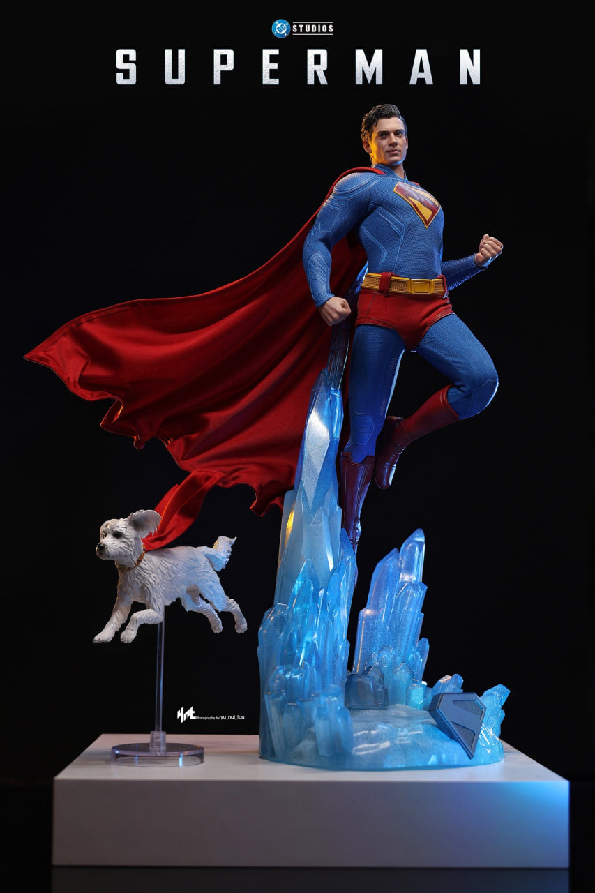 READY🔥Hot Toys MMS812 Superman 1/6th Scale Superman & Krypto Collectible Set