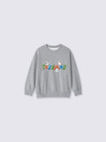 Pokemon x GU Chikorita / Tepig / Totodile Kids Sweatshirt — Gray [Pre-Order Oct 2026]