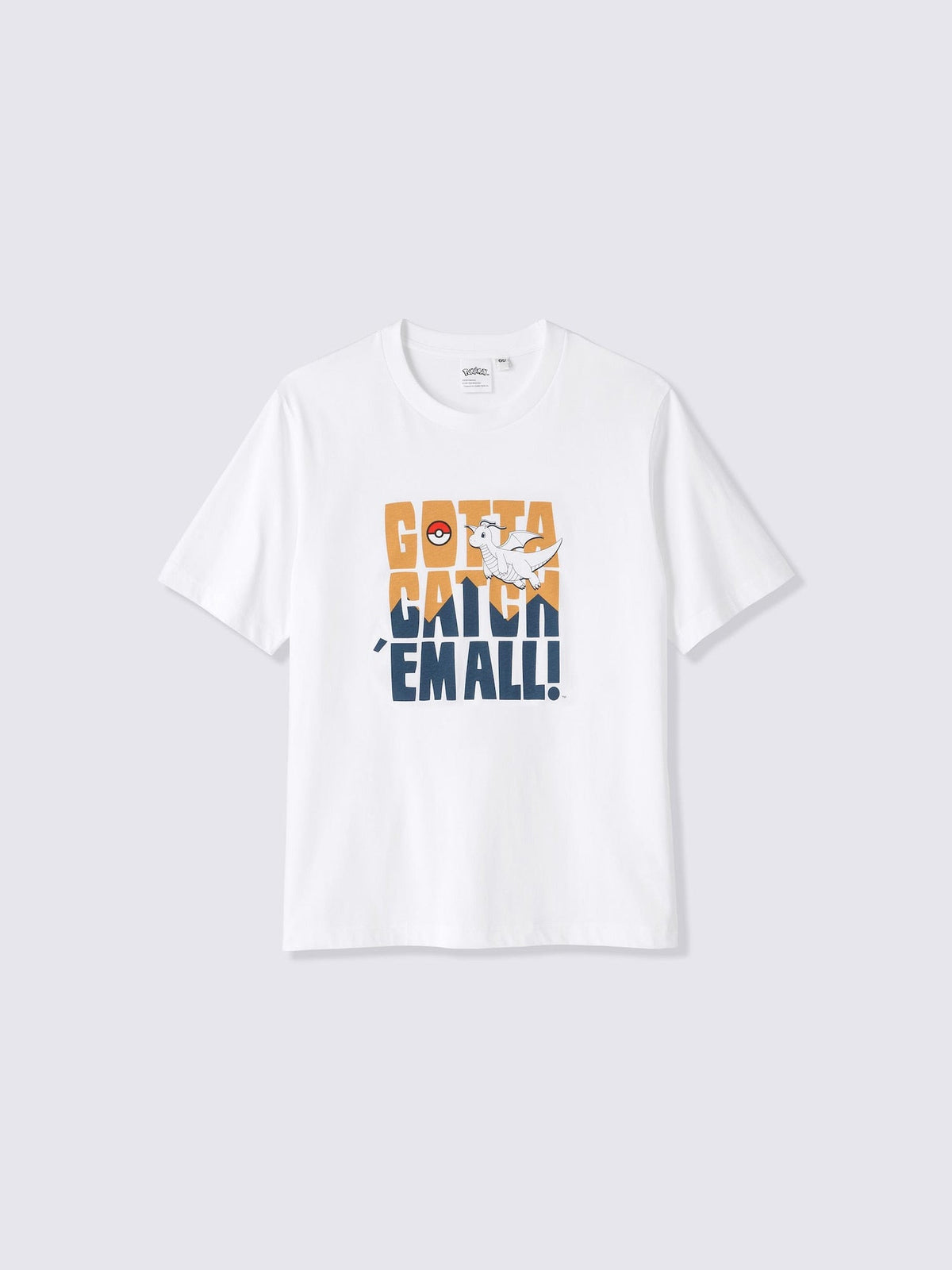 Pokemon x GU Dragonite Graphic T-Shirt — White [Pre-Order Oct 2026]