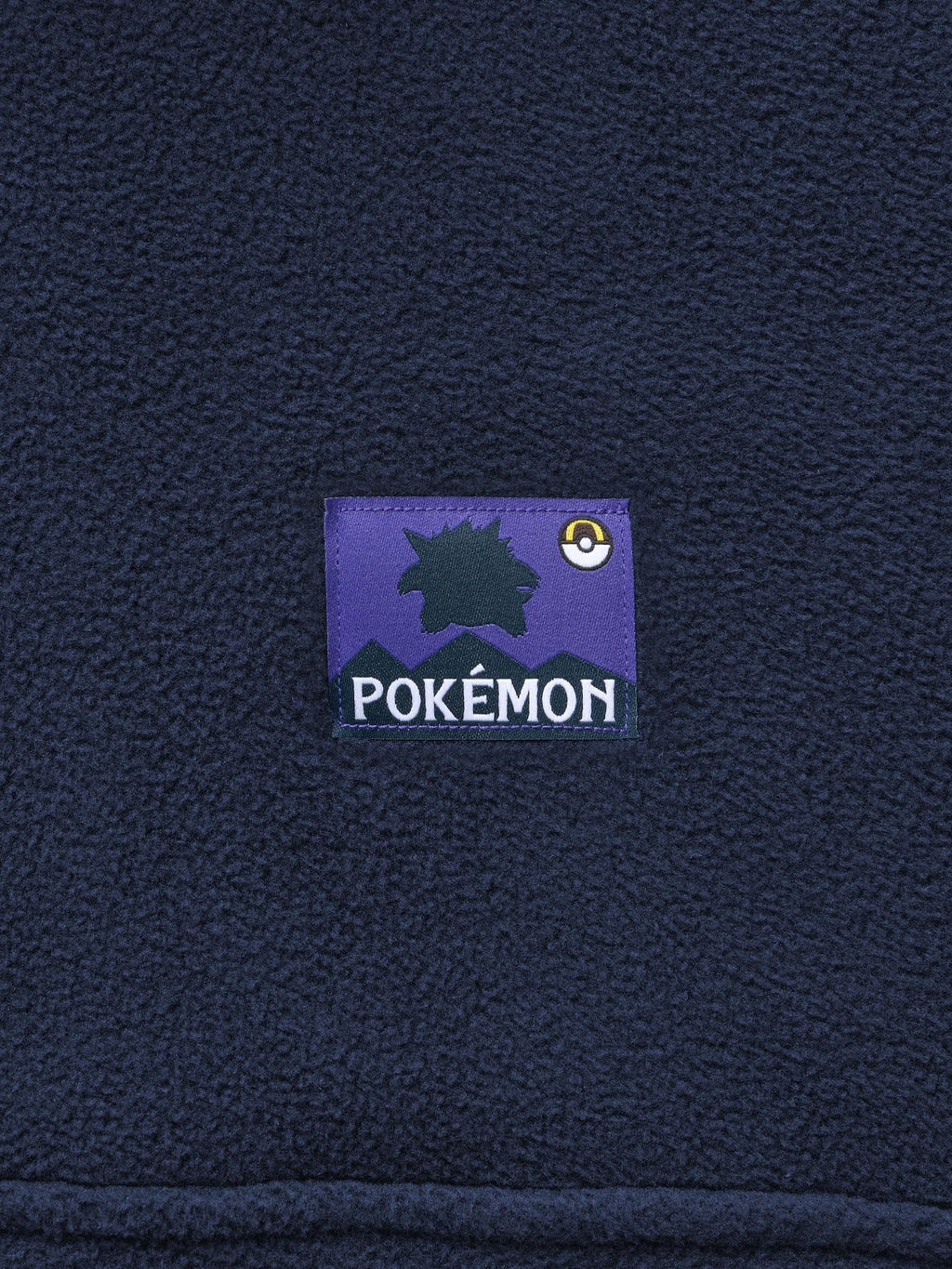 Pokemon x GU Gengar Half-Zip Fleece Pullover — Navy [Pre-Order Oct 2026]