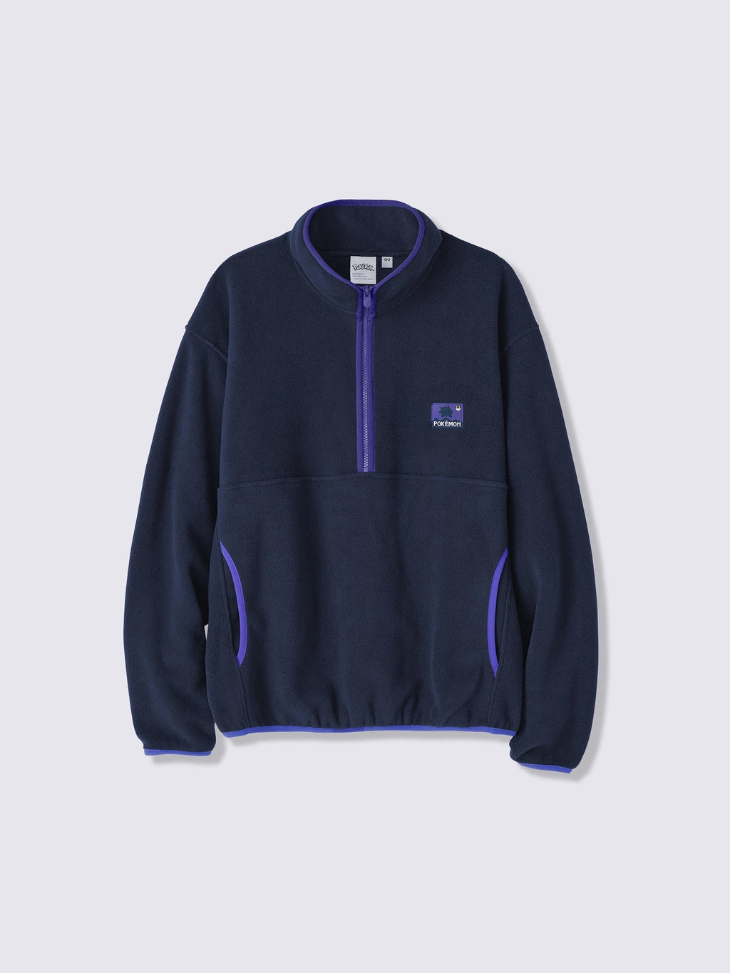 Pokemon x GU Gengar Half-Zip Fleece Pullover — Navy [Pre-Order Oct 2026]