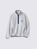 Pokemon x GU Mew Half-Zip Fleece Pullover — Light Gray [Pre-Order Oct 2026]