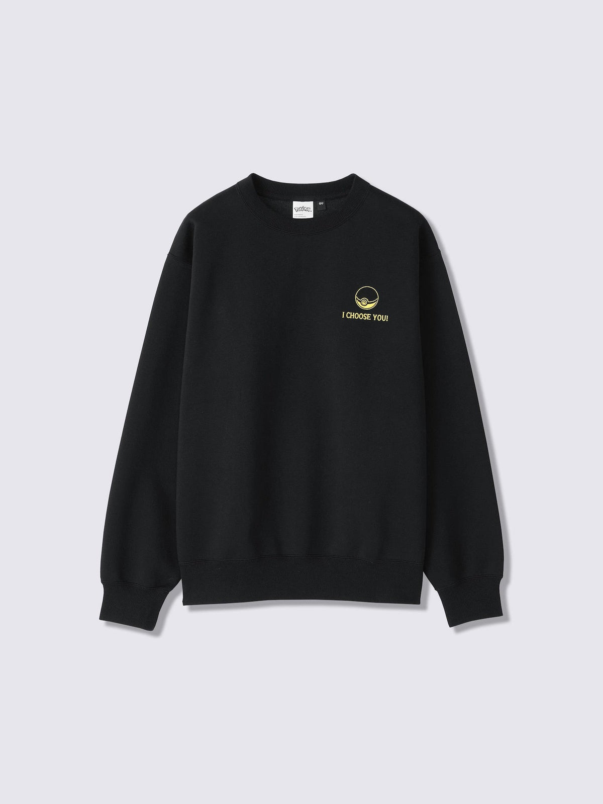 Pokemon x GU Pikachu Sweatshirt — Black [Pre-Order Oct 2026]