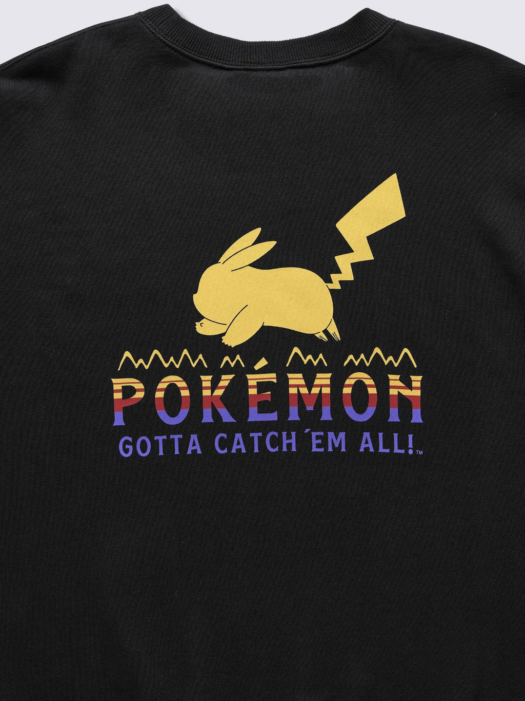 Pokemon x GU Pikachu Sweatshirt — Black [Pre-Order Oct 2026]