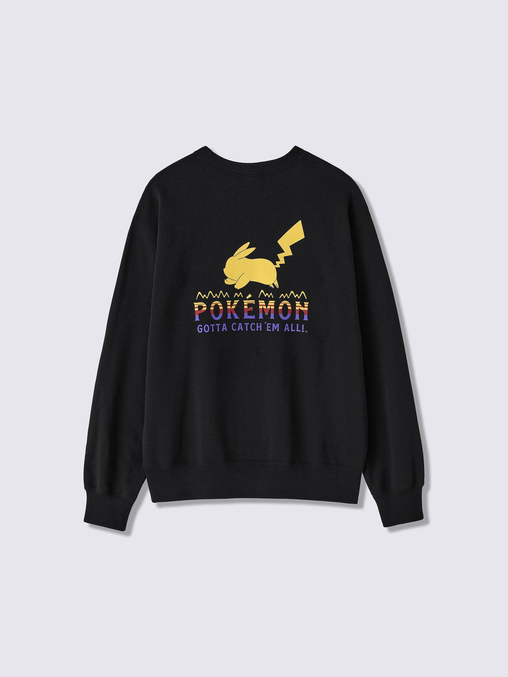 Pokemon x GU Pikachu Sweatshirt — Black [Pre-Order Oct 2026]