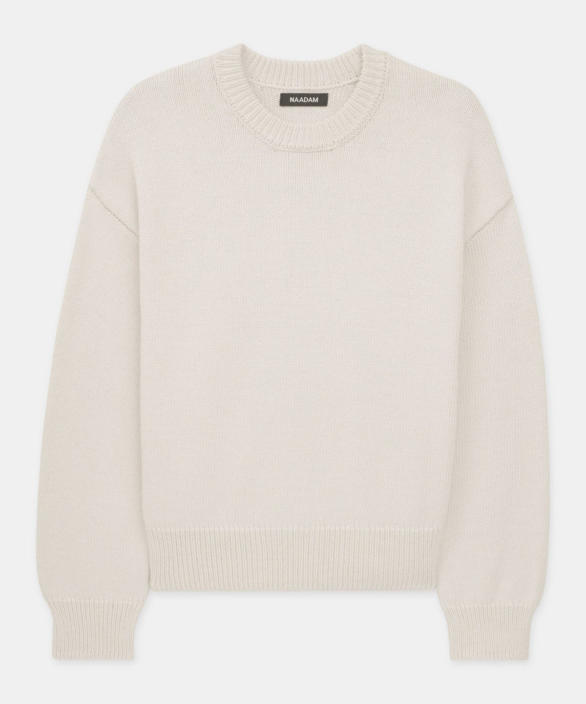 Cotton Relaxed Crewneck Sweater
