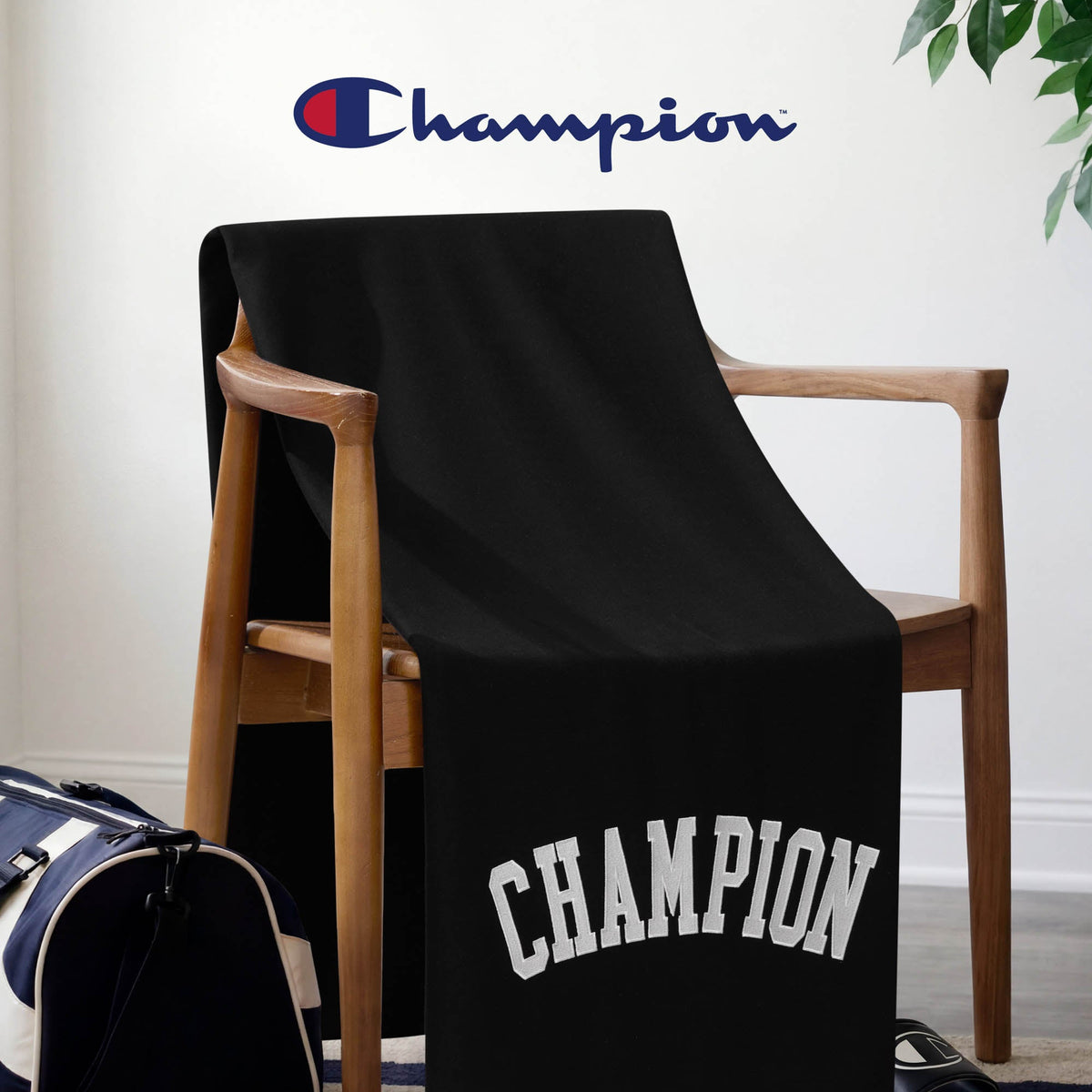 Jersey with Fleece Backing Throw Blanket