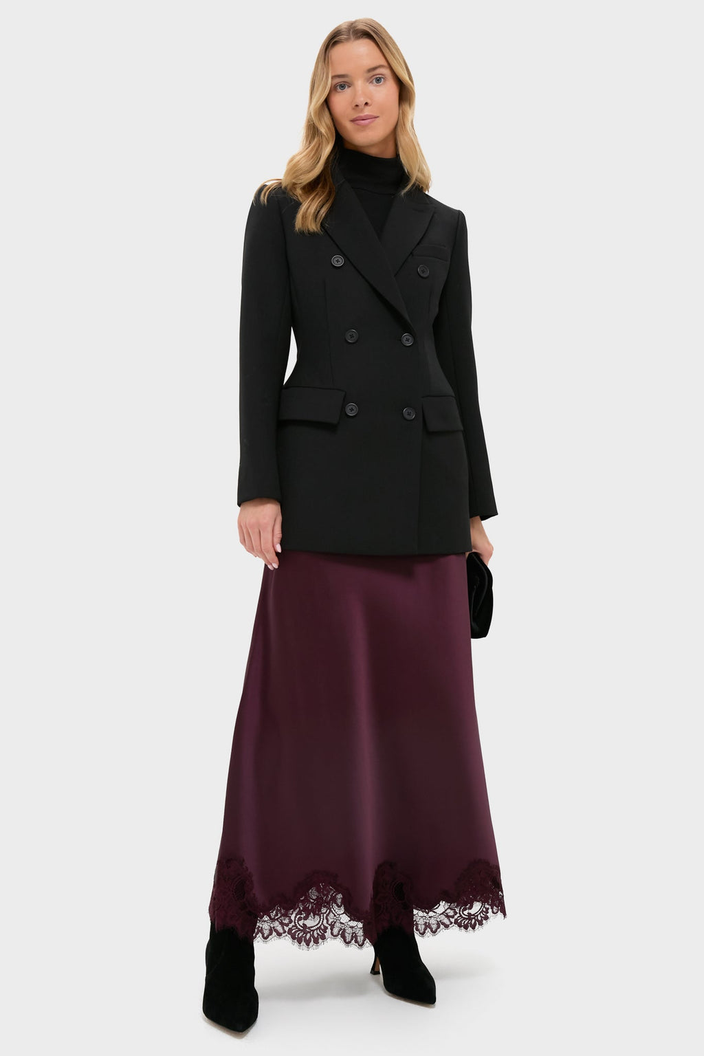 Black Sculpted Olivier Blazer