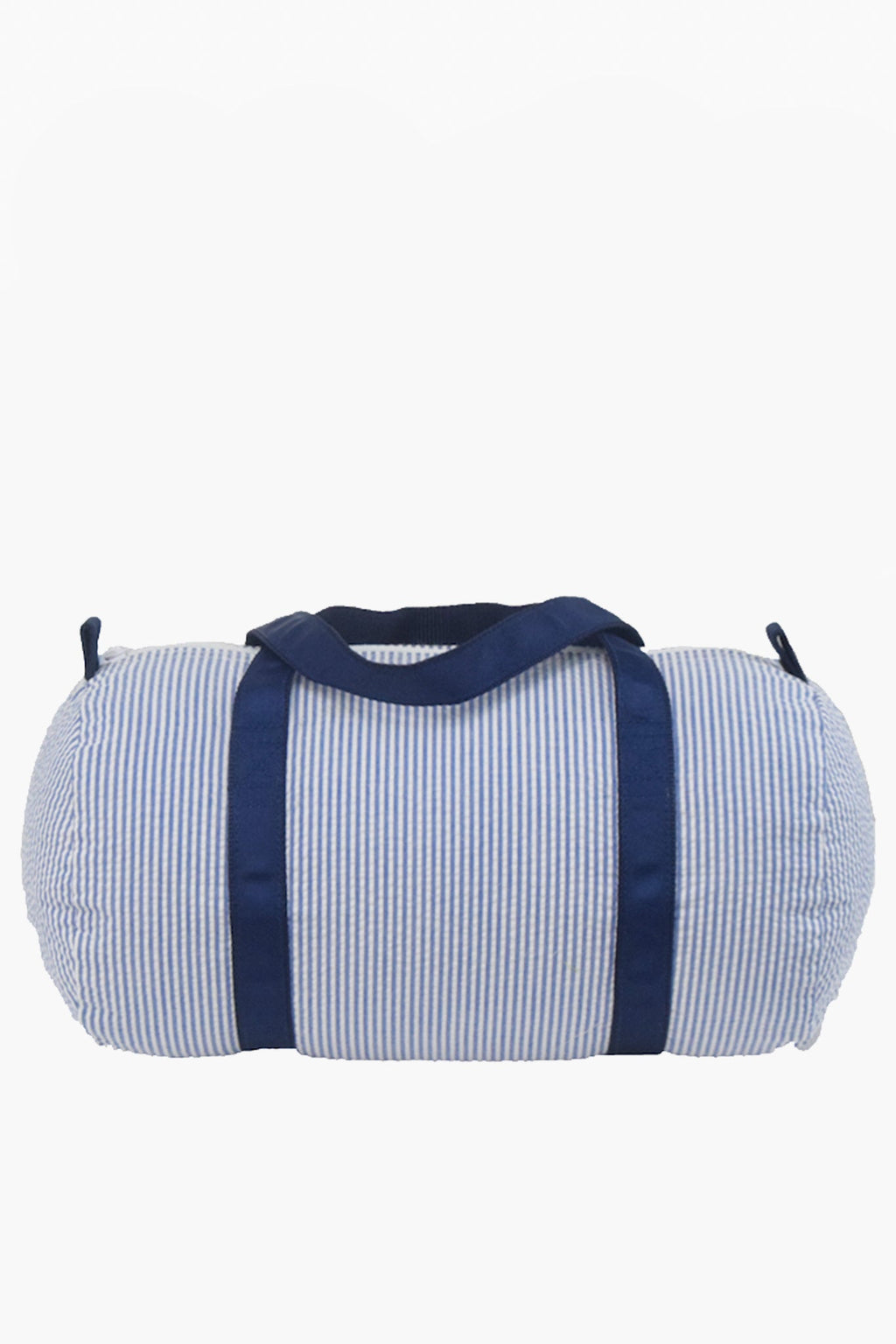 Blue Seersucker Baby Duffel
