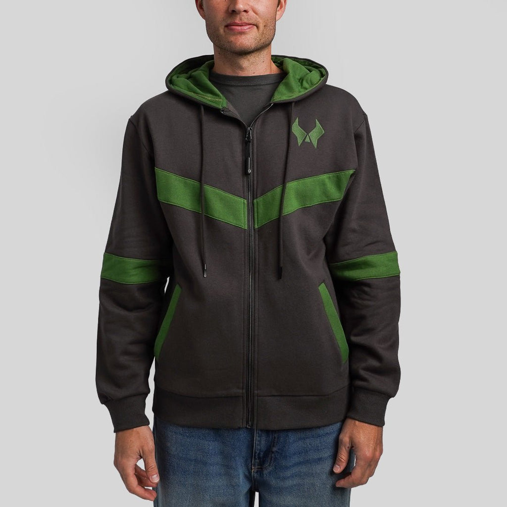 Doctor Doom Colorblock Zip-Up Hoodie