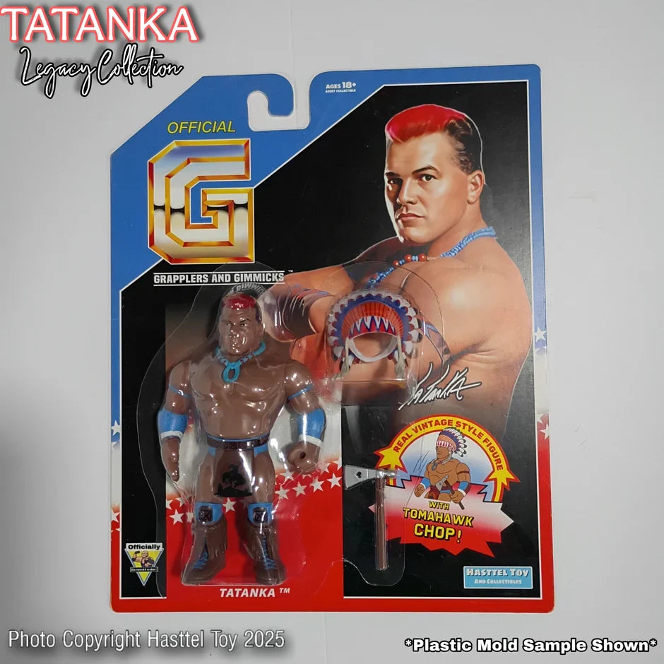 Tatanka with Head Dress 93 (Grapplers & Gimmicks WWF, Hasttel Toys)