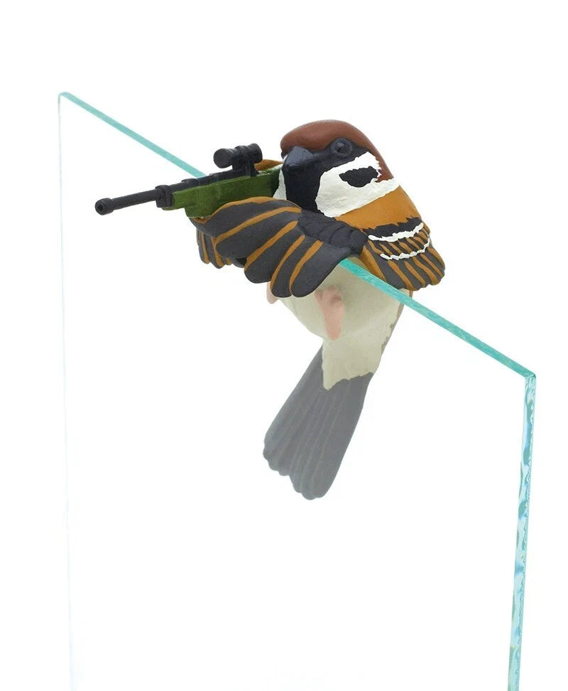 Kitan Club Small Bird’s Holiday Sniper Sparrow Complete Set Figure Capsule Toy
