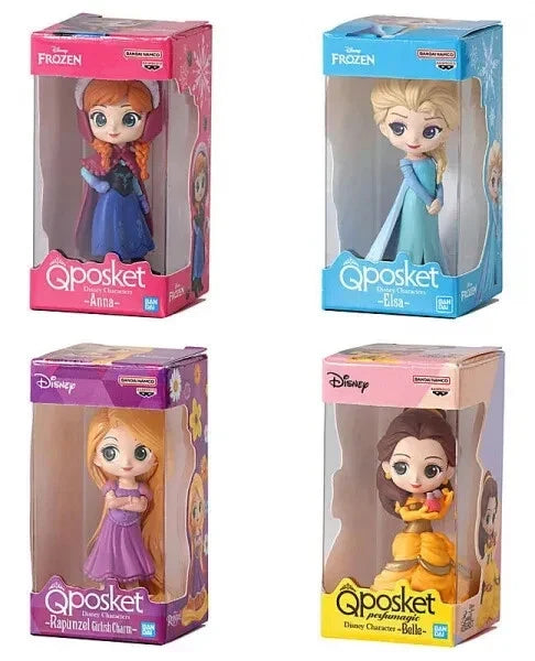 Disney Character Q posket Miniature Collection 2 Figure Complete Set Capsule Toy