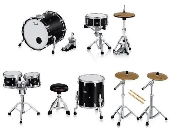 BANDAI Pearl Drums Miniature Collection Complete Set Figure Capsule Toy JAPAN