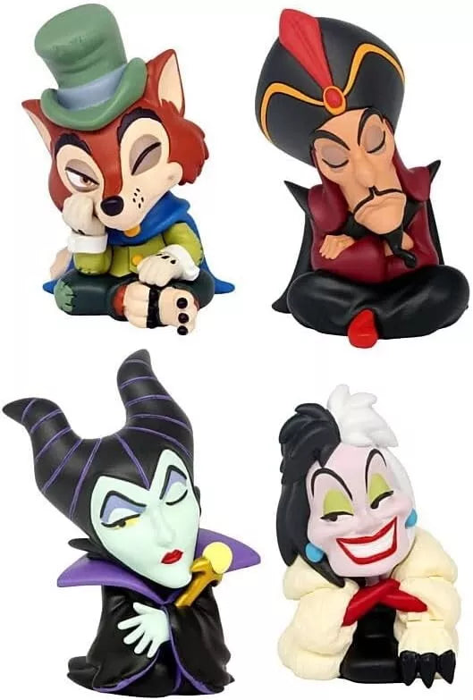 Disney Villains Katazun Fig. Part 2 All 4 type Set Figure Capsule Toy JAPAN