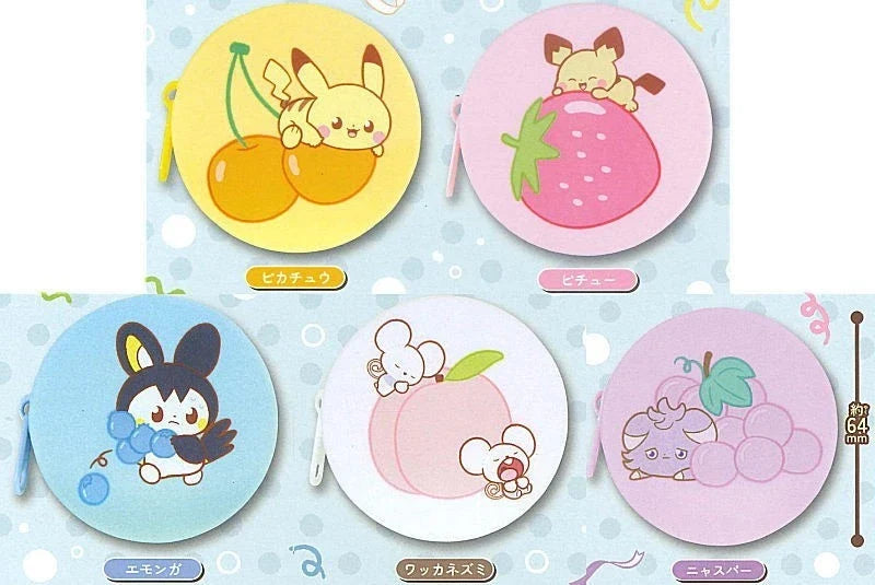 Pokemon PokePeace Silicone Pouch Complete Set Capsule Toy JAPAN OFFICIAL