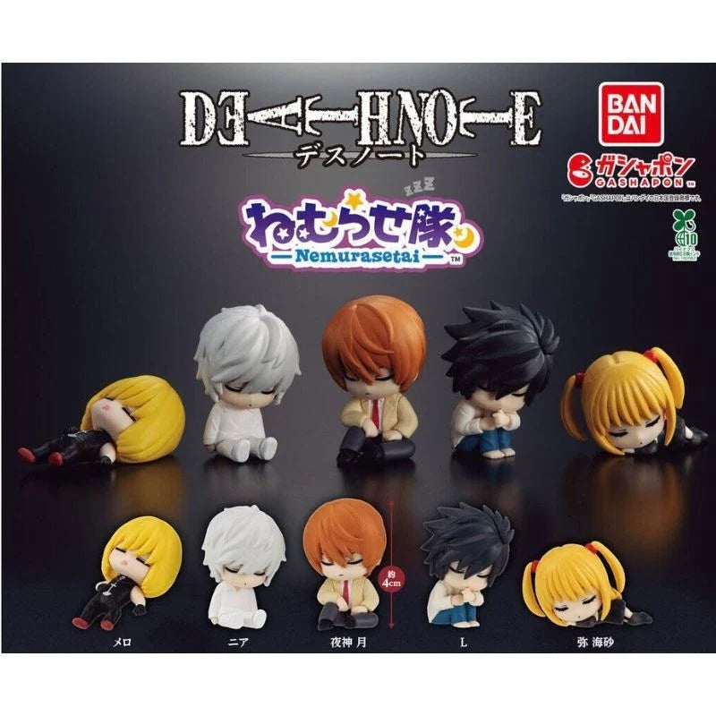 BANDAI Nemurasetai DEATH NOTE Complete Set Figure Capsule Toy JAPAN OFFICIAL