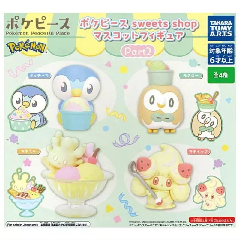 Pokemon PokePeace Sweets Shop Part 2 Complete Set Figure Capsule Toy Japan