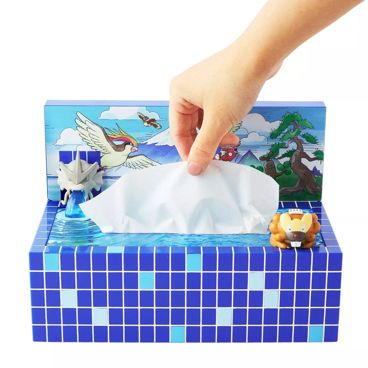 Pokemon Center Original Pokemon Sento Tissue Box Case Bibarel JAPAN OFFICIAL
