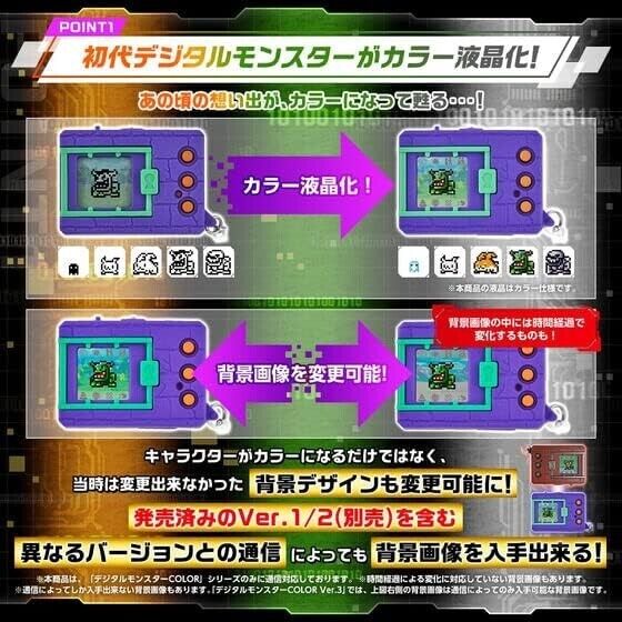 BANDAI Digital Monster Color Ver.4 Original Clear Red JAPAN OFFICIAL
