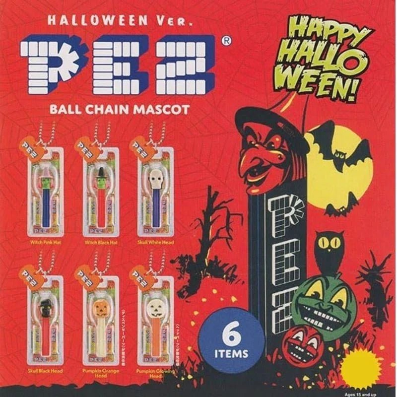 Ken elephant PEZ Ball Chain Mascot Halloween Ver. Complete Set Capsule Toy JAPAN