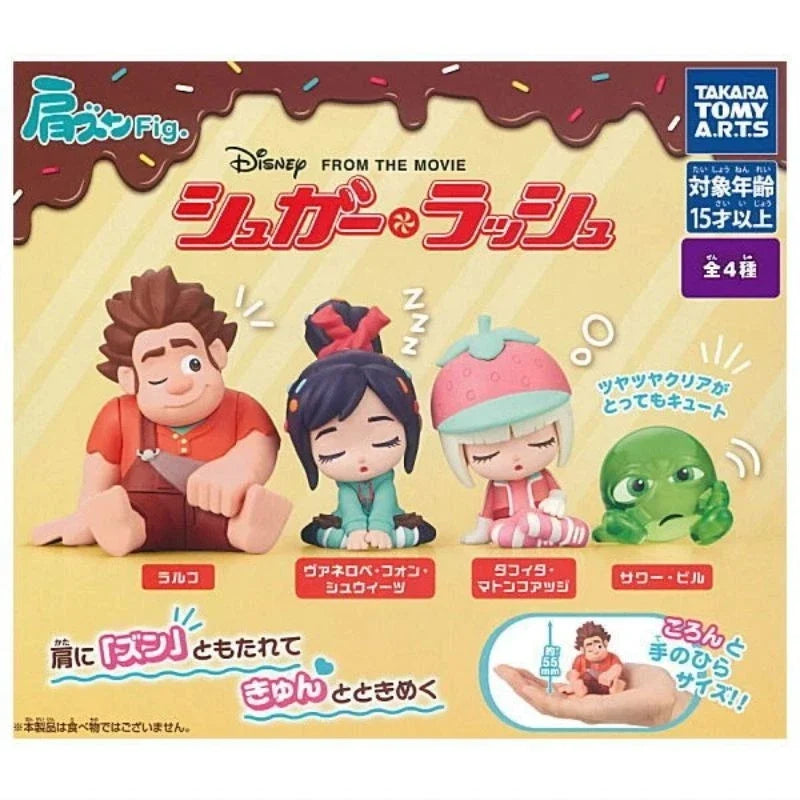 Katazun Fig. Disney Wreck-It Ralph Complete Set Figure Capsule Toy JAPAN