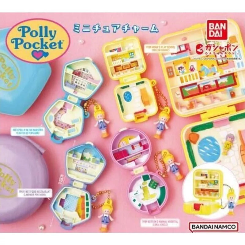 BANDAI Polly Pocket Miniature Charm Complete Set Capsule Toy JAPAN OFFICIAL