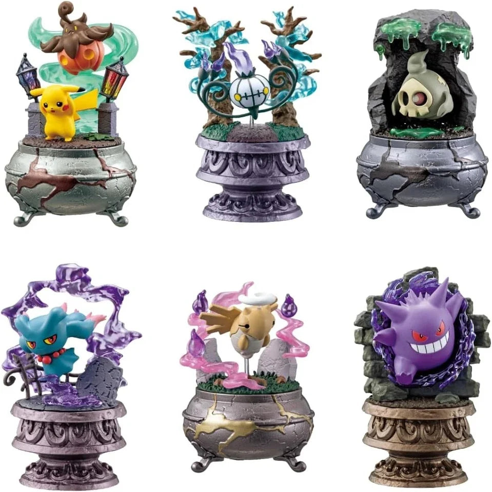 Re-ment Pokemon Little Night Collection Vol 2. All 6 type Set Figure JAPAN