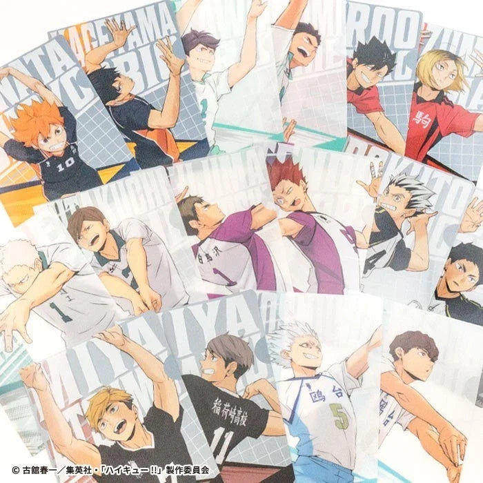 Haikyuu!! Mini Clear File Gum 20Pack Box Candy Toy JAPAN OFFICIAL