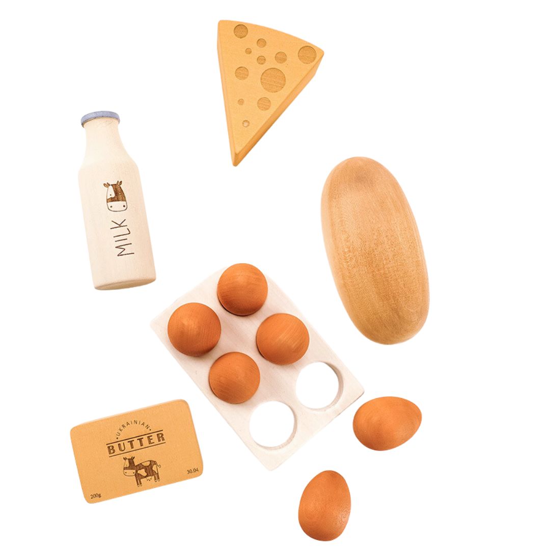 Wooden Country Play Food Set