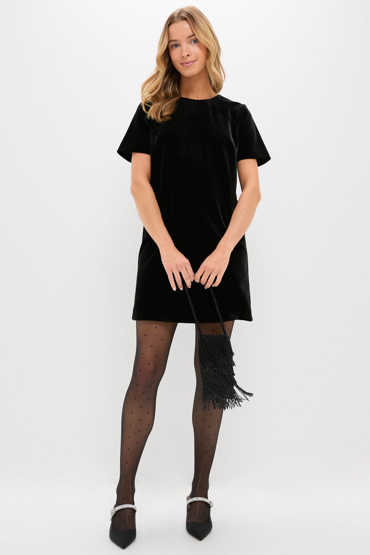Black Velvet Mae Dress