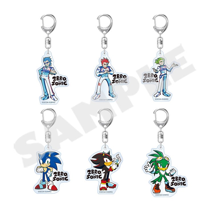 Sonic Racing: CrossWorlds - 2BRO. x Sonic Acrylic Keychain Collection (6 Types)