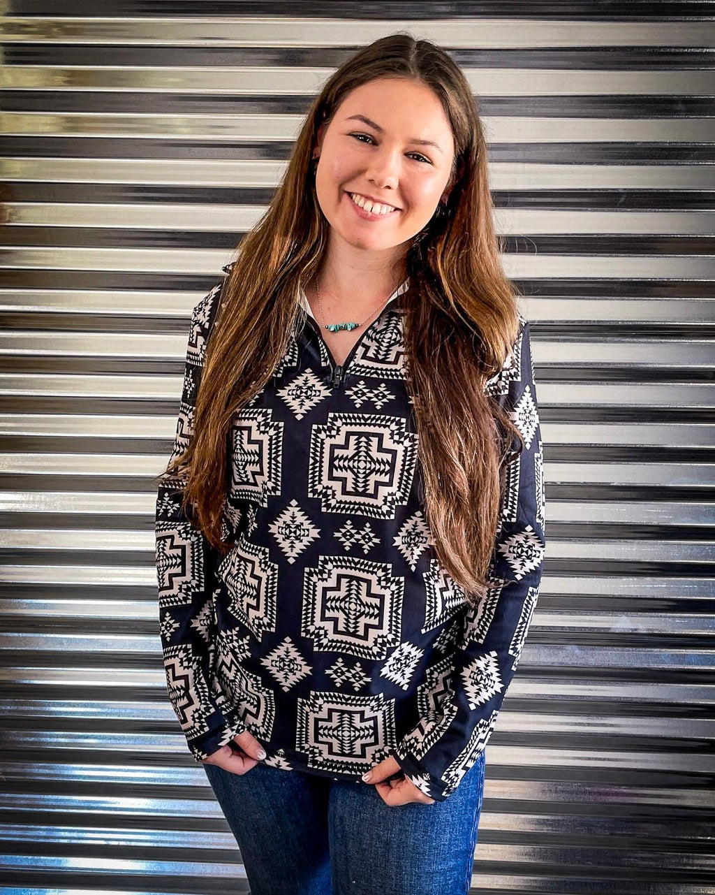 Down In The Hills Fitted Pullover by Sterling Kreek