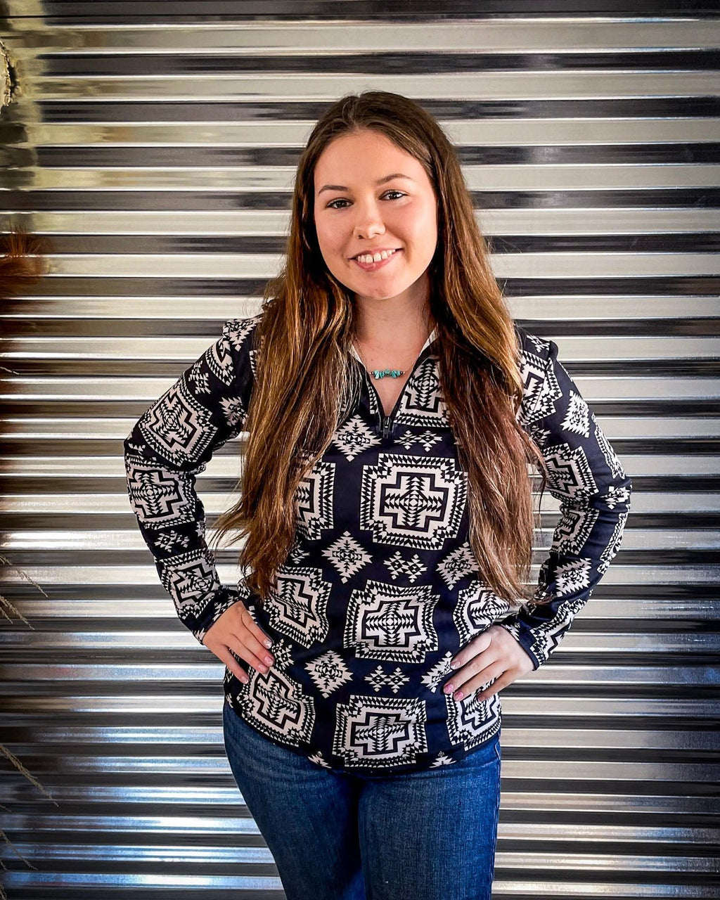 Down In The Hills Fitted Pullover by Sterling Kreek