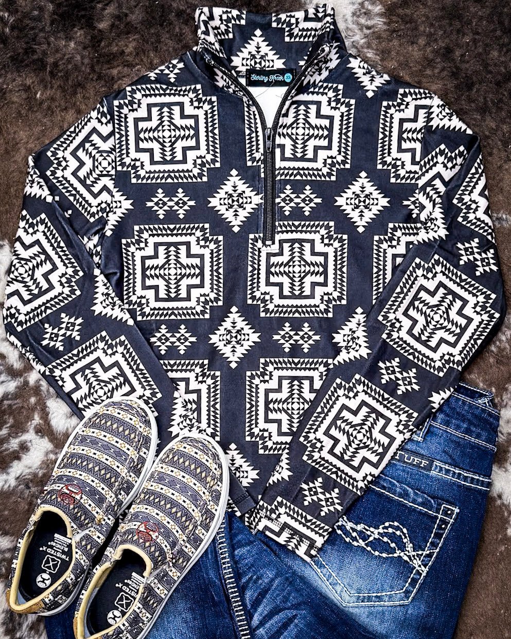 Down In The Hills Fitted Pullover by Sterling Kreek