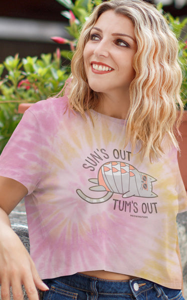 Sun's Out, Tum's Out Tie-Dye Crop Tee