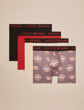 Lucky Brand 4 Pack Essential Soft Boxer Briefs