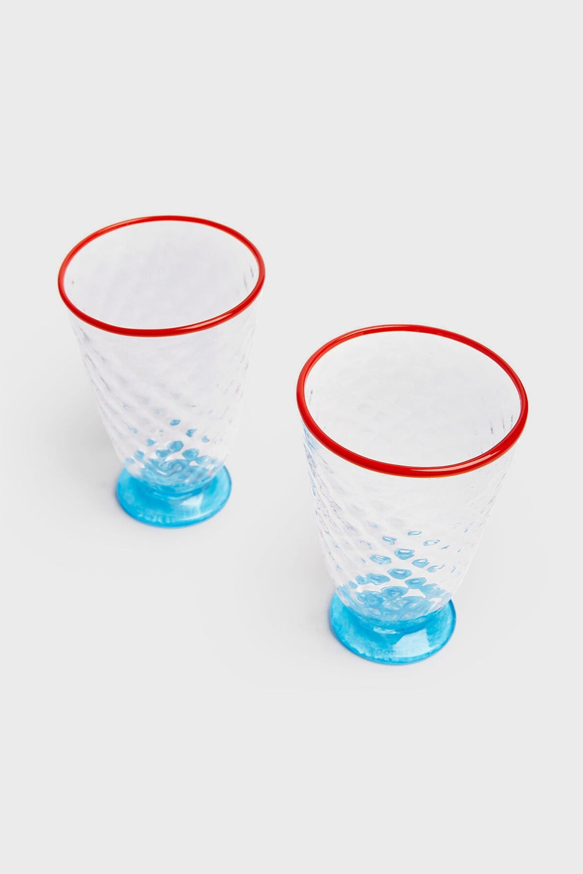 Blue Quilted Glasses Set of 2