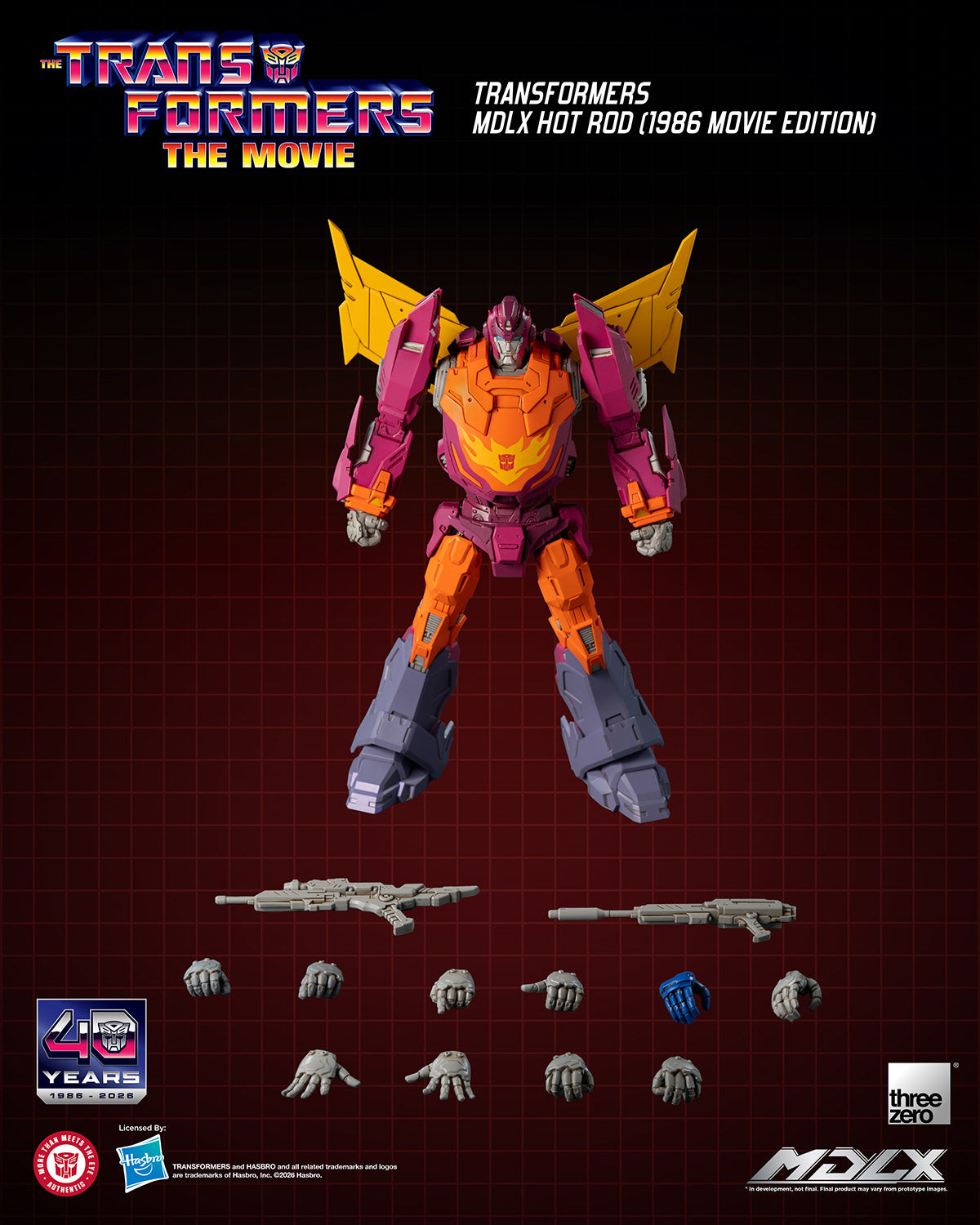 Transformers The Movie (1986): Hot Rod Movie Edition MDLX