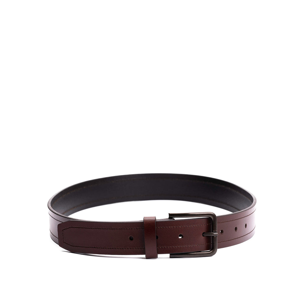 Men's Top Stitch Leather Belt