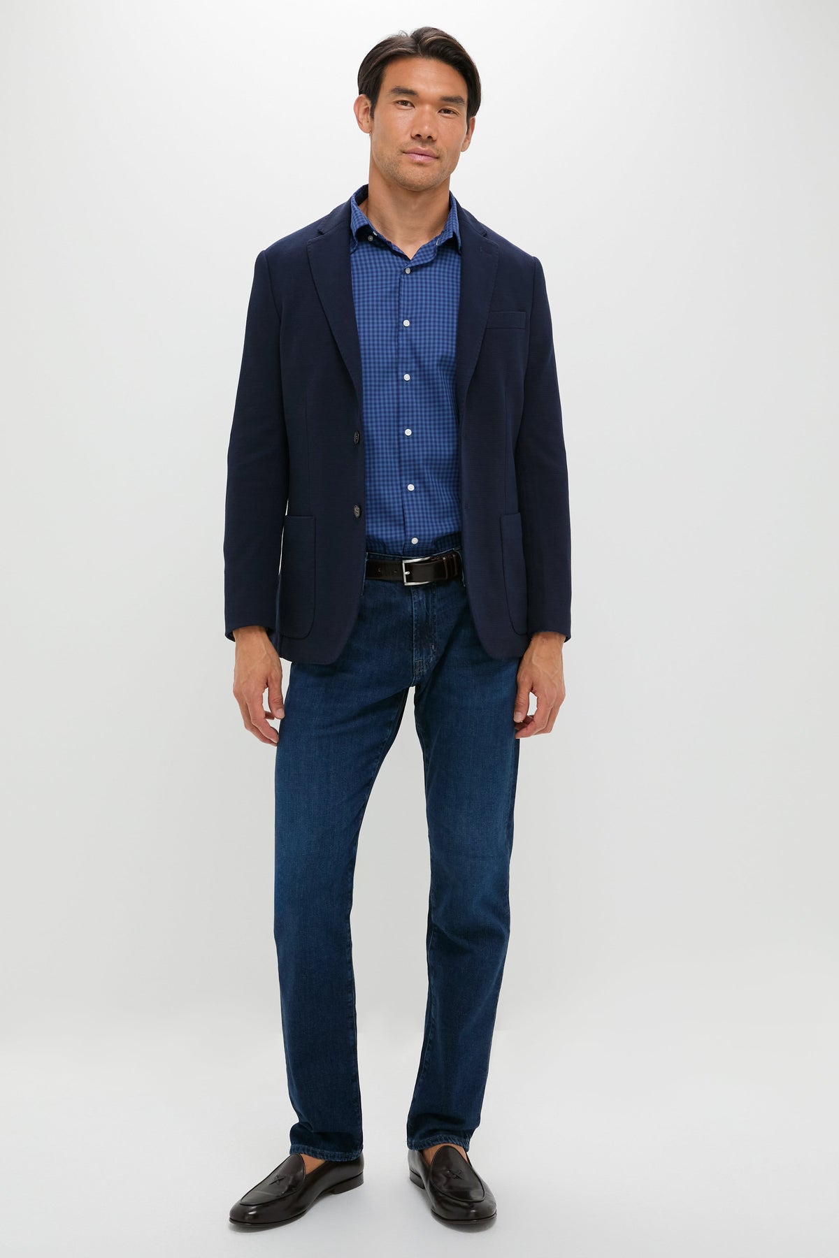 Blue Haze Conway Crown Lite Cotton-Stretch Sport Shirt