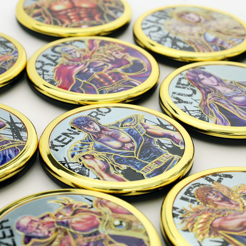 Hokuto no Ken 40th Anniversary Exhibition (Fist of The North Star) - Engraved Double Compact Mirror