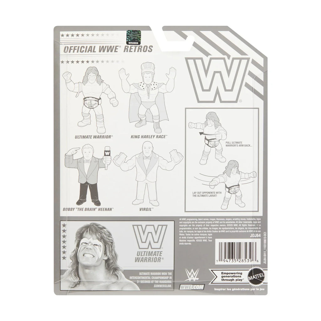 Ultimate Warrior with Intercontinental Belt (WWE Retro, Mattel) SEALED