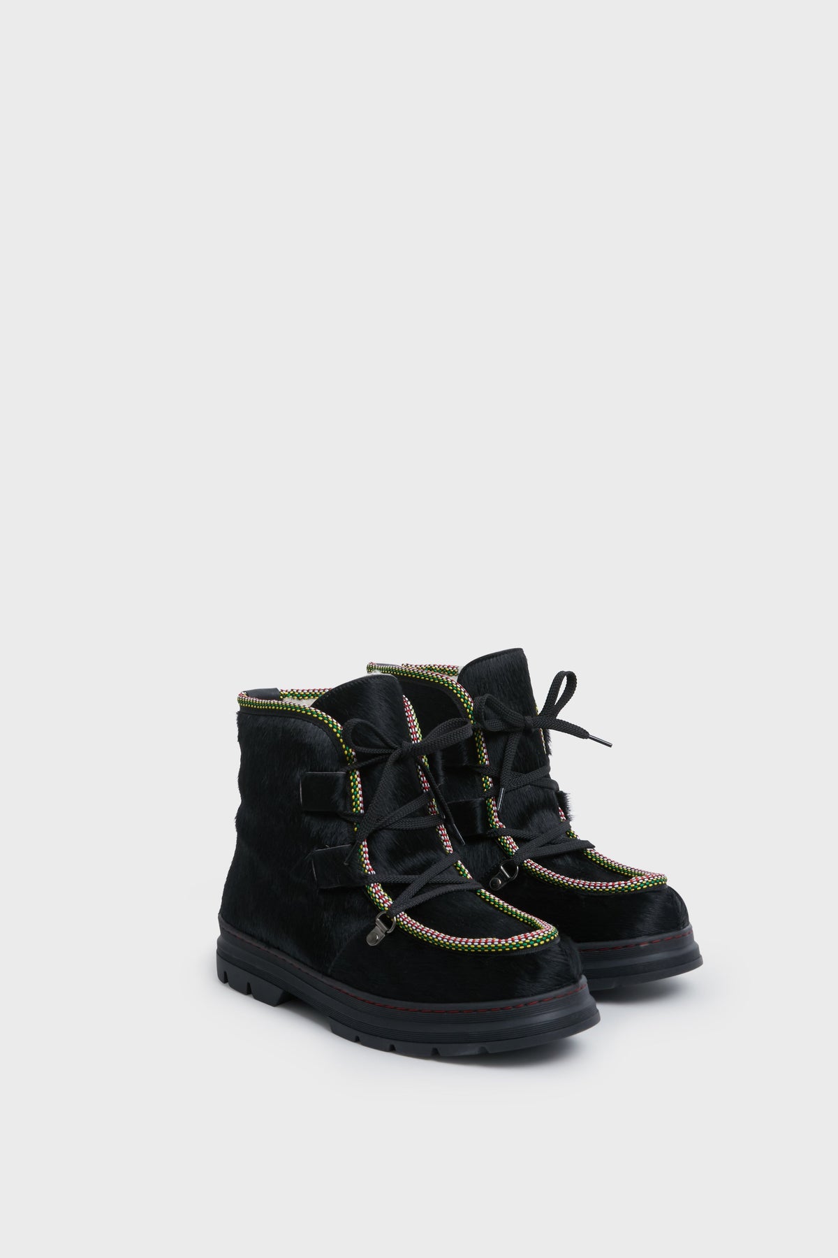 Black Shearling Lined Incredible Pony Boots
