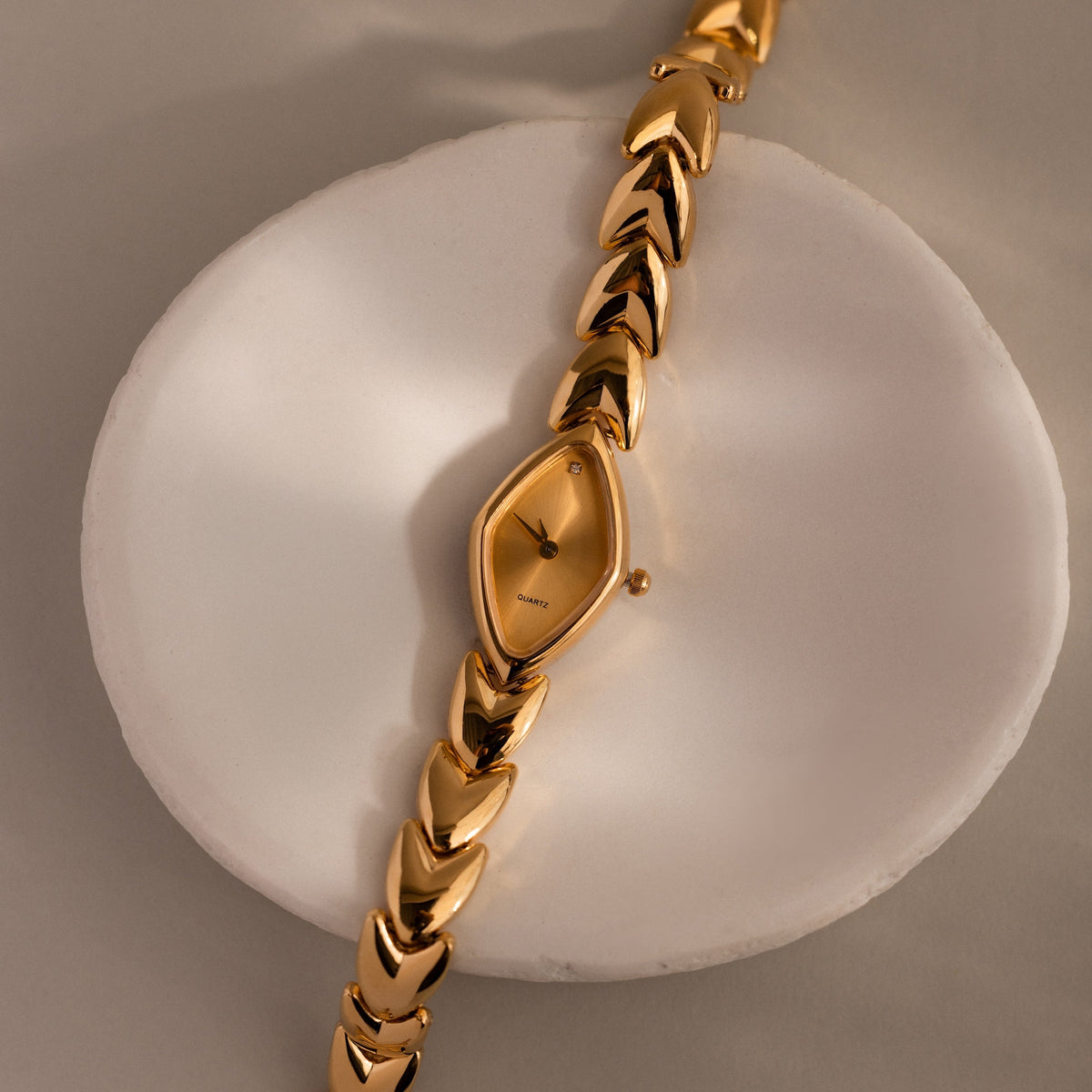 Geometric Oval Timepiece
