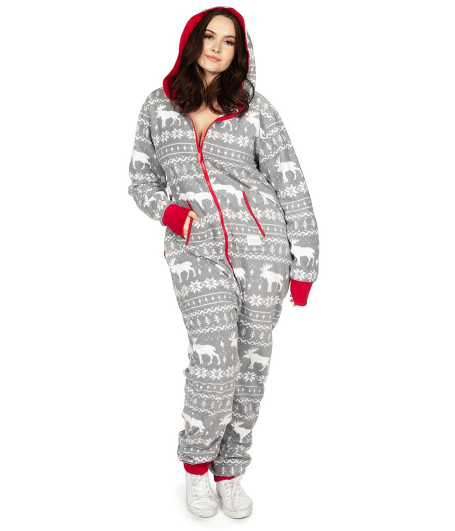 Women's Grey Moose Plus Size Jumpsuit