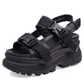 Women's Platform Sandals Shoes / Thick-Soled Wedge Heels Shoes / Buckle Beach Slides Sandals