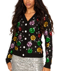 Women's Sequin Ornaments Cardigan Sweater