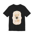 Customizable World's Best Cat Dad Whiskey Label T-Shirt - Light
