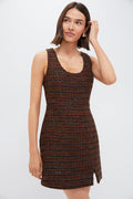 Black Multi Shimmer Tweed Mae Mini Dress